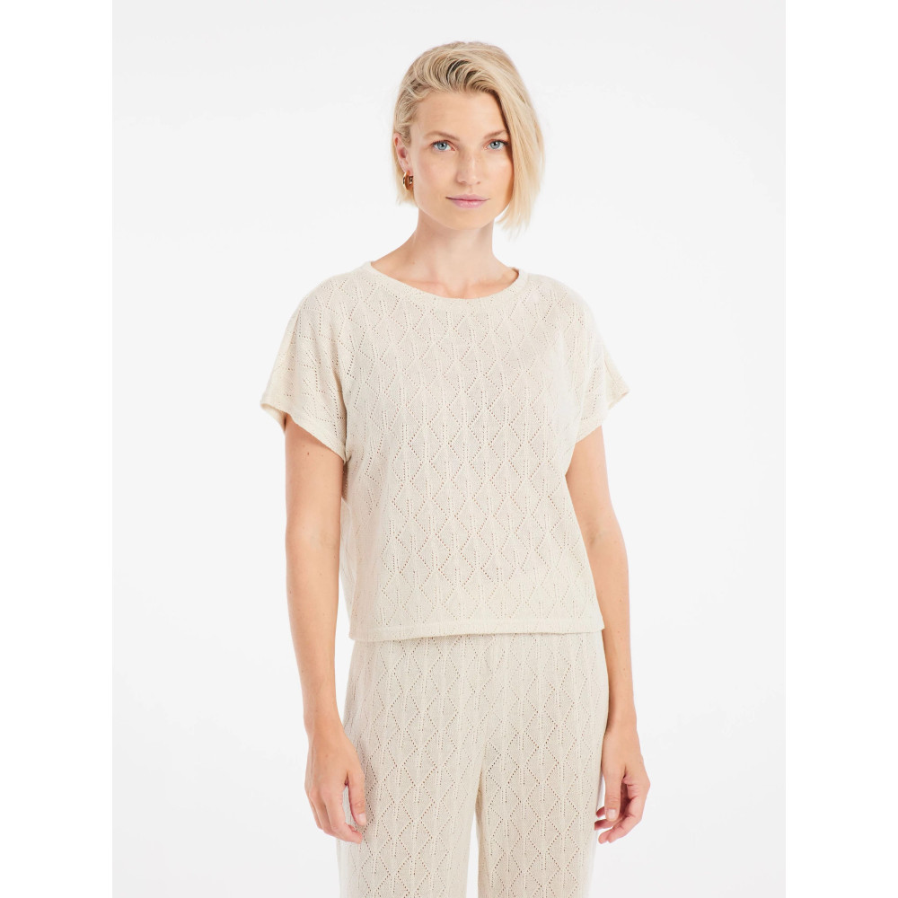 T-shirt Protest - Iris - Kit Offwhite