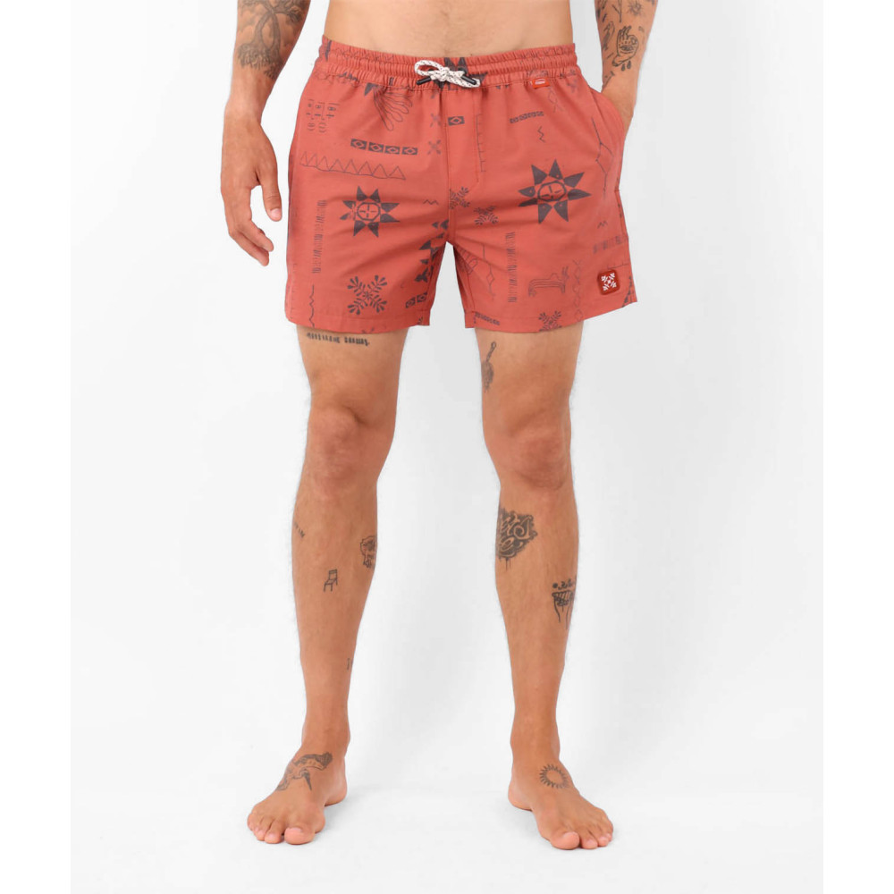Short de bain Oxbow - Snap - Chilli pepper