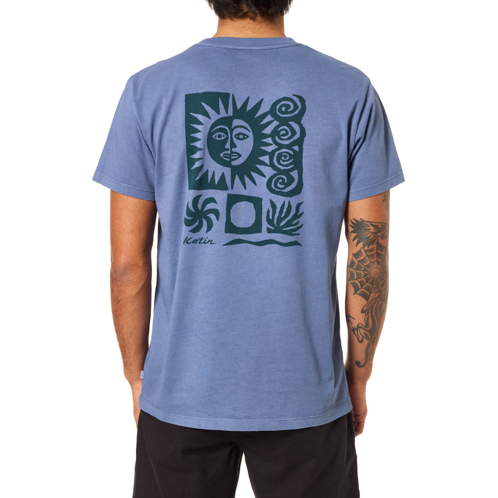 T-shirt Katin - Relic - Blue pigment dye