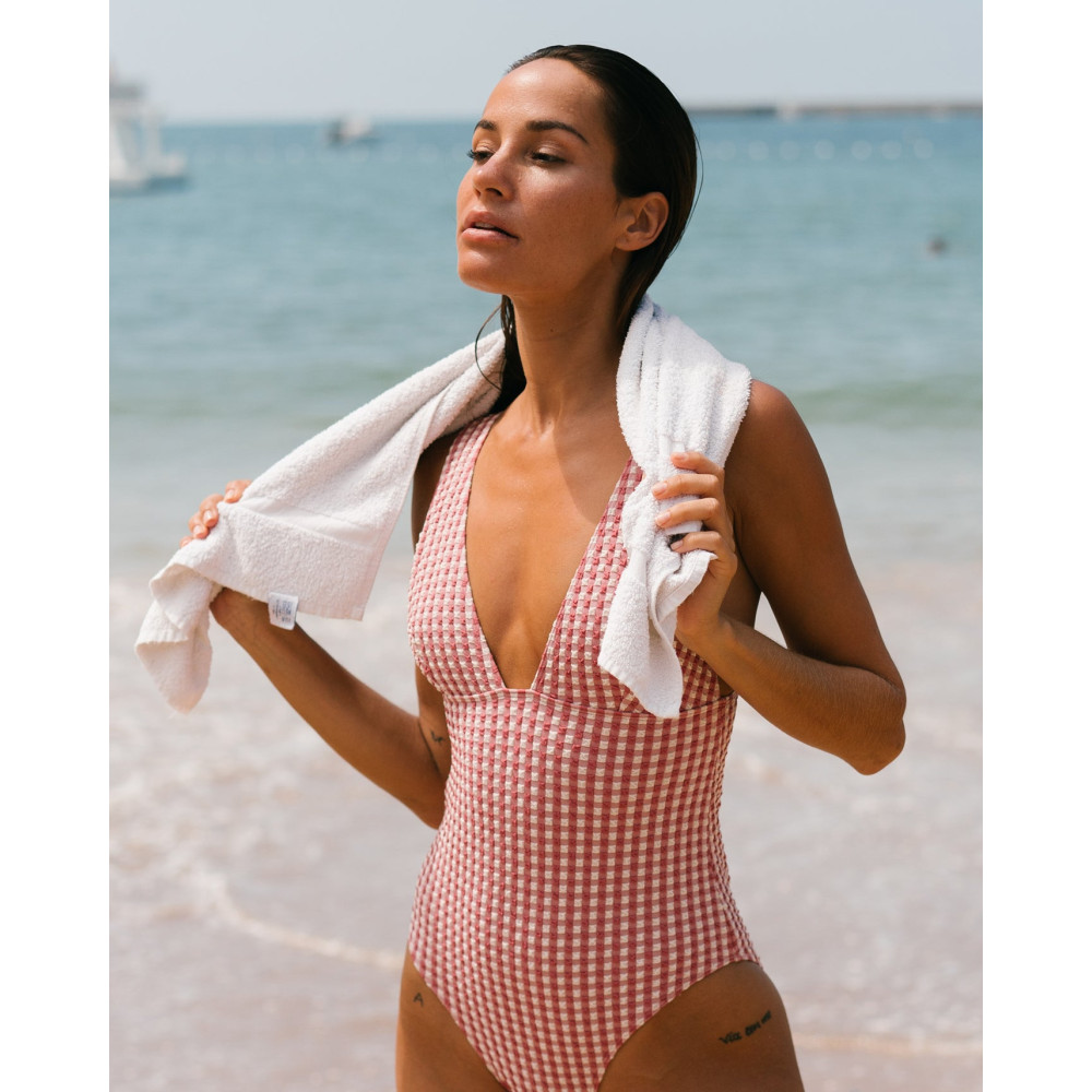 Maillot de bain une pièce Sowe - Victoire - Rouge Vichy