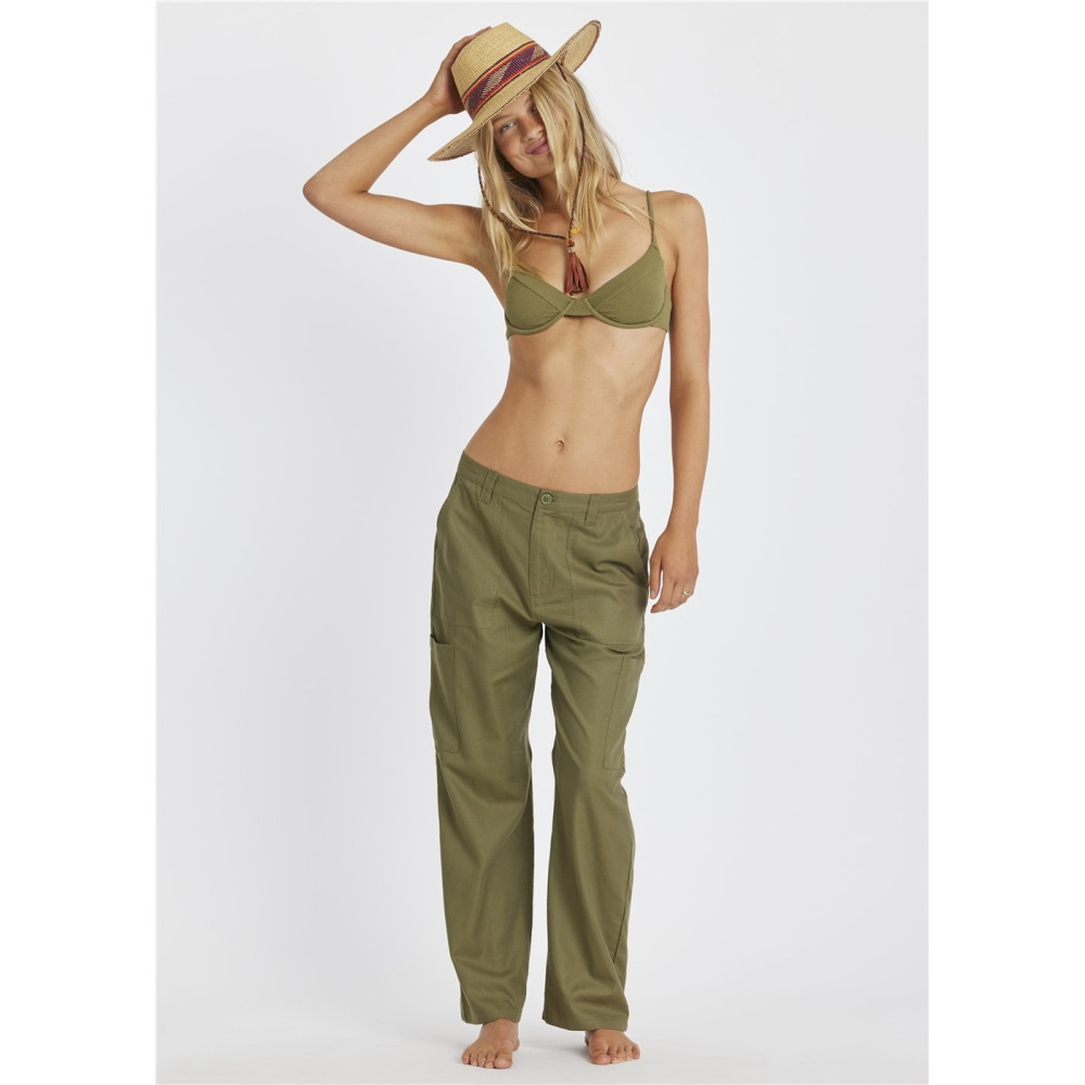 Pantalon Sisstrevolution - Coral crush cargo - Cactus