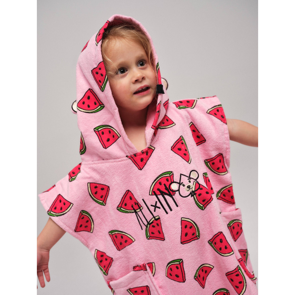 Poncho surf, plage et bain All in - Baby (3-6 ans) - Watermelon