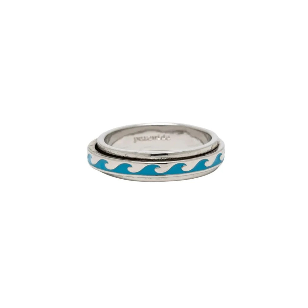 Bague Pura Vida -Enamel wave fidget - Silver