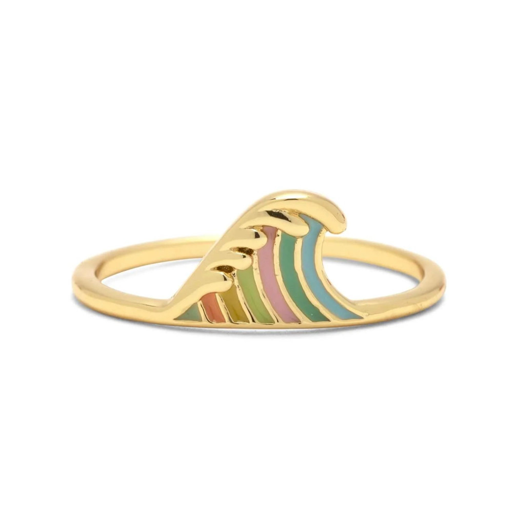 Bague Pura Vida - Crashing wave - Gold